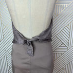 Black Halo  Satin Top Halter Mini‎ Bodycon Dress Taupe Mauve Size 2 Photo 7