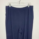 Talbots Women's Sz 14 (34x28) Pleated Pants Navy Blue Dress Career Stretch Lined Photo 4