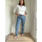 Calvin Klein Jeans 90s  Stone Light Wash W 28 High Rise Straight Leg Mom Jean USA Photo 11