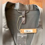SKIMS NWT Stretch Silk Pajama Top Set | Gunmetal XS Photo 3
