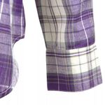 Woodland Creek Women's Long Sleeve Purple Plaid Shirt, XL Photo 4