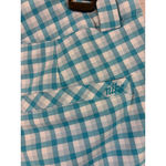 Women's Nike Golf Blue & White Gingham Bermuda Shorts Size 8 Photo 5