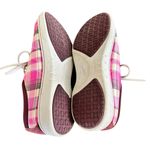 Dansko Brandi Preppy Clueless Pink Madras Plaid Lace Ip Sneakers 40 EU 9.5-10 Photo 1