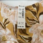 Madewell NWT Angelina Sleeveless Yellow Tan Maxi Floral Slip Dress Size 12 Photo 7