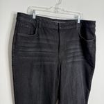 Chico's NWOT Chico’s High Rise Straight Crop Dark Black Charcoal Wash Size 20 Chico’s 4 Photo 4