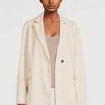 Birgitte Herskind Wilma Coffee Corduroy Front Button Oversized 42 Jacket NEW 10 White Photo 0
