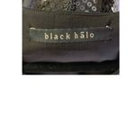 Black Halo Keyhole Ring Black Plunging Neckline Dress XS Photo 4