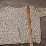 Peyton Primrose Size Small S Light Cheetah Print Neutral Fuzzy Sweater Long White Photo 10