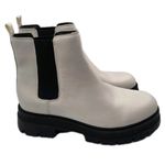 Marc Fisher  Chelsea Pirro Boots Lug Sole Size 10 Chunky White Leather Platform Photo 0
