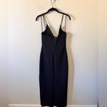 Bec & Bridge  Black Formal Cutout Midi Dress Size 6 Photo 5