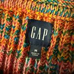 Gap  Womens Shaker Stitch Knit Pocket Sweater Rainbow Multi Color Kidcore M Photo 4
