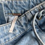 Free People  Lace Up Denim Skirt Photo 3