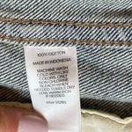 EXPRESS Distressed Denim Jacket M Y2K Edgy Grunge Streetwear Vibe Street Style Photo 9