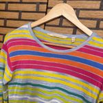 Soft Surroundings  Multi Stripe Sweater Size XS Petite Photo 2