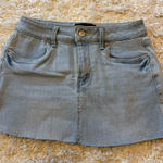 Refuge  Light Blue Denim Mini Skirt Photo 0