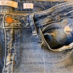 KANCAN Mid Rise Signature Ankle length Fringe Hem Distressed Jeans size 29 Photo 4