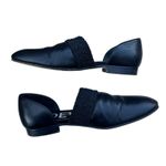 Loewe  Black Leather Mules Flats Slip On Size 38 Pointed Toe Designer Old Money Photo 5