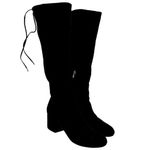 Sam Edelman  Vinney Knee High Boots Suede Leather Round Toe Block Heel Black 10M Photo 1