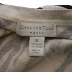 Charter Club Woman Zebra Print Button Front Cardigan Women's 3X Photo 7