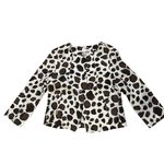 Live a Little LAL  Animal Print Linen Jacket, Sz L Photo 12