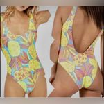 Chubbies  One Piece Swimsuit Women’s Size Medium Shark Bite Print Photo 4