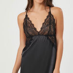 Forever 21 NWT  Black Lace Lingerie Slip Dress Photo 0