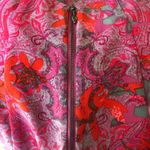 CAbi #127 Jubilee’ Pink Paisley Exposed Back Zipper Tank M Career Summer Blouse Photo 6