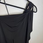 Laundry by Shelli Segal  Black One Shoulder Sheath Dress Size 4 Photo 5