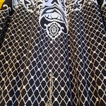 R&M Richards Black and White Dress‎ with Attached Necklace Size 18W Photo 6