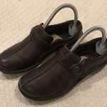 Born Brown Leather Slip On Comfort Women Mules Size 7 Photo 0