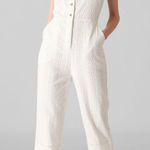 Whistles White Valerie Broderie Jumpsuit Size 2 Photo 0