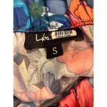 LoboRosa Floral Mini Skirt in Black Small Womens Floral Satin Tiered Photo 7