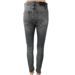 ZARA Women's Gray High Waist Skinny Stretch Crop Ankle Denim Jeans Pants Size 6 Photo 2