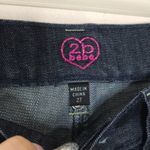 Bebe  ladies darkwash wide leg flare denim jeans size 27 Photo 6