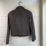 All Saints Brown Watson Sheep Leather Moto Biker Jacket Outerwear Buckle Coat 2 Photo 4