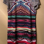 Custo Barcelona  Dress Bright Print Sheath Art to Wear Tunic/Dress Size 1 (Small) Photo 0