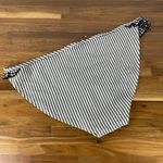 Aerie  Bikini Bottom Women M Black White Stripe Gingham Ruffle Full Coverage NWT Photo 3