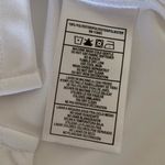 Fringe short sleeve golf top White Blue Polo size medium Photo 3