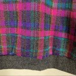 Vintage Purple & Pink Plaid Zip Up Jacket Purple Size L Photo 4