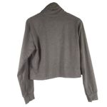 Gottex Women's Cropped Pullover sweatshirt Top Gray Long Sleeve Size M Purple Size M Photo 3
