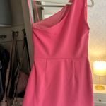 Boutique pink Mini Dress One Shoulder Photo 3