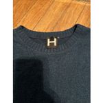 Bordeaux H by  Sweater Women's Navy Blue Soft‎ Ribbed Front Pockets , Sleeves Photo 3
