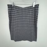 J. Jill Wearever Collection skirt womens large geometric pencil stretch pull on Black Photo 3