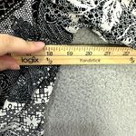 vtg Y2K B. Moss top womens medium black geometric paisley‎ lace trim whimsigoth Photo 4