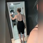 H:ours New Black Revolve Lace Up Knee Length Dress, NWOT, XS Photo 2