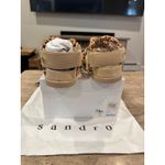 Sandro NEW Helga Interwoven Neutral Low-Heel Sandals size 38 Photo 6
