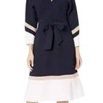 Joie  Aydrien Colorblock Dress Size 8 Navy White Pink NWT Photo 2