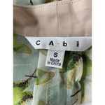 CAbi  Butterfly Blouse Womens Size Small Short Sleeve Sheer Faux Wrap V-Neck Top Photo 7