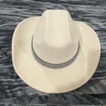 White Cowboy Hat with Silver Accent by C.C Photo 0