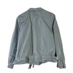 Lafayette 148 Zip Jacket Sz S Silver Blue Pockets Coastal Old Money Clean Girl Photo 4